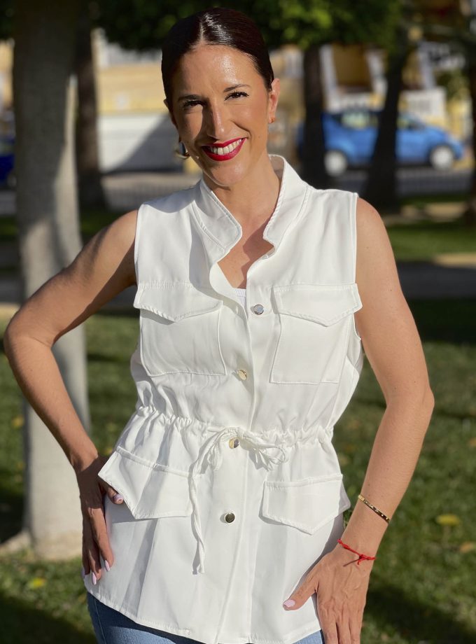 Chaleco Sofía - Blanco