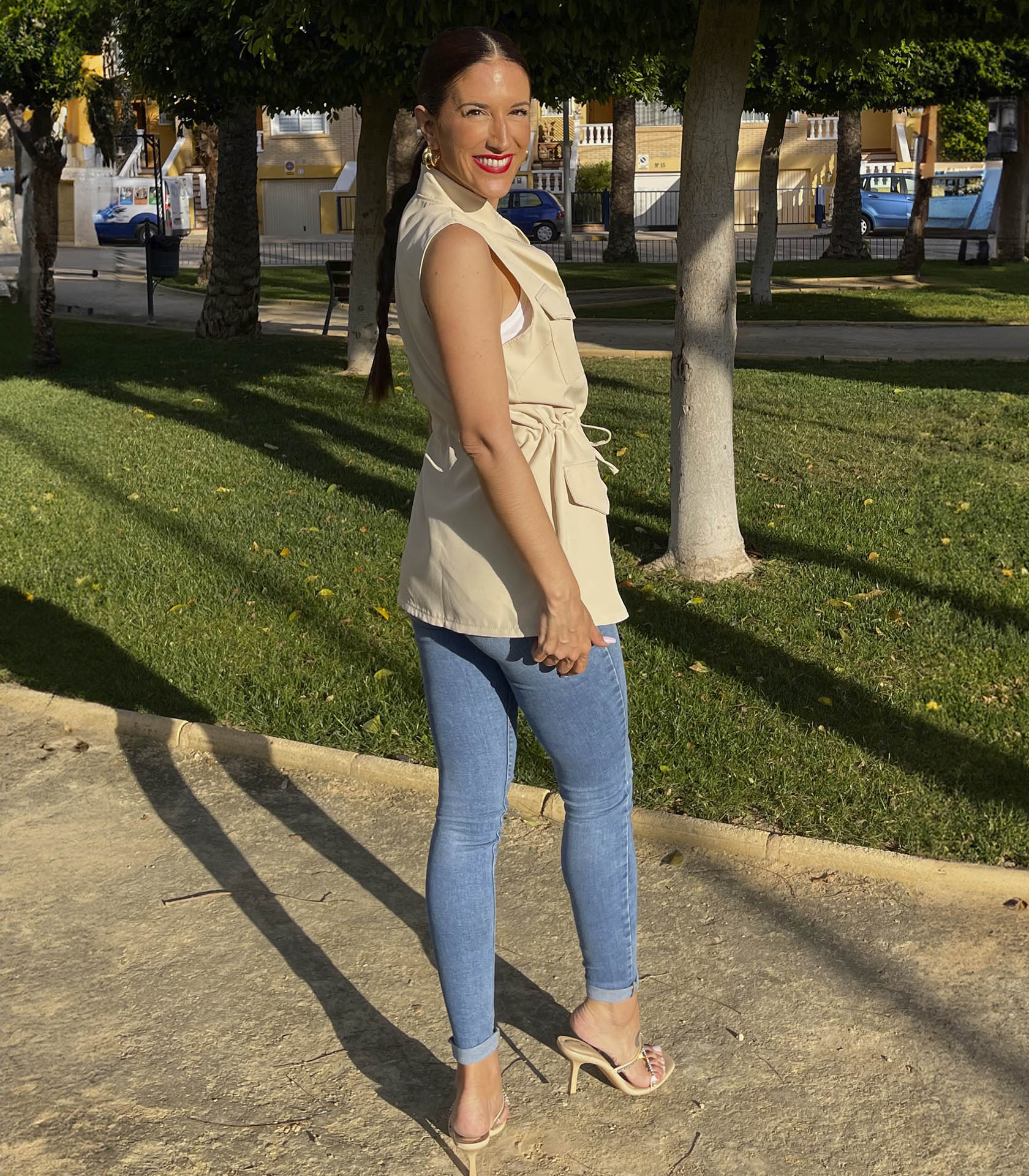 Chaleco Sofía - Beige - Imagen 3