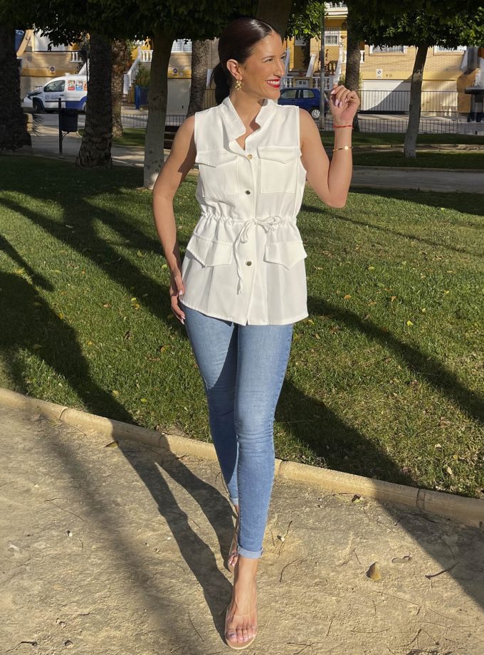 Chaleco Sofía - Blanco