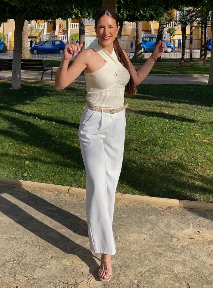 Pantalón Pinza Blanco