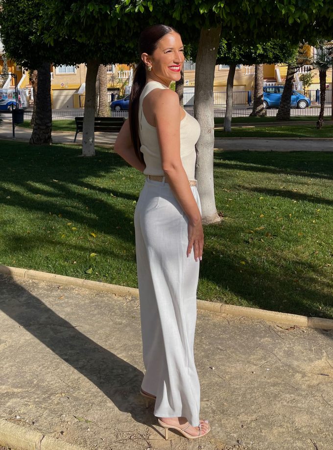 Pantalón Pinza Blanco