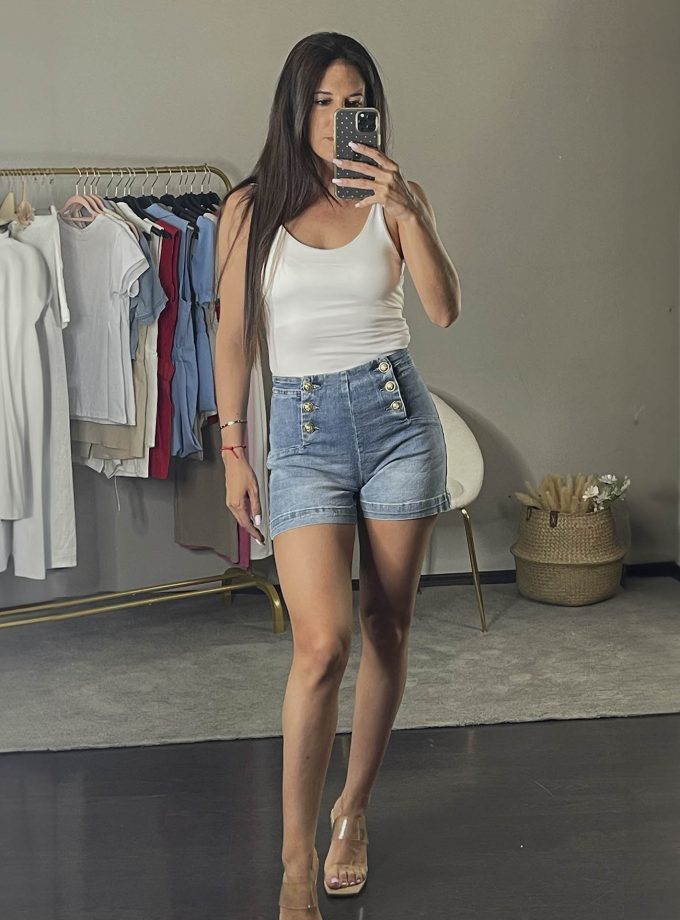 Short Denim Botones