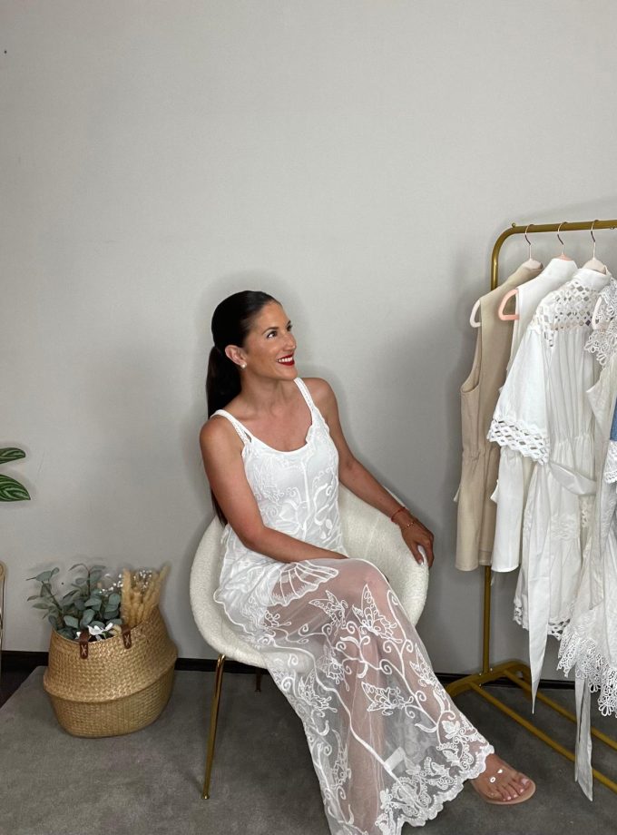 Vestido Encaje Transparente