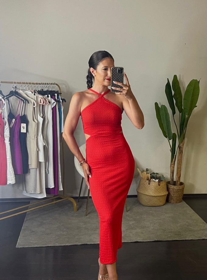 Vestido Cut Out Cruzado