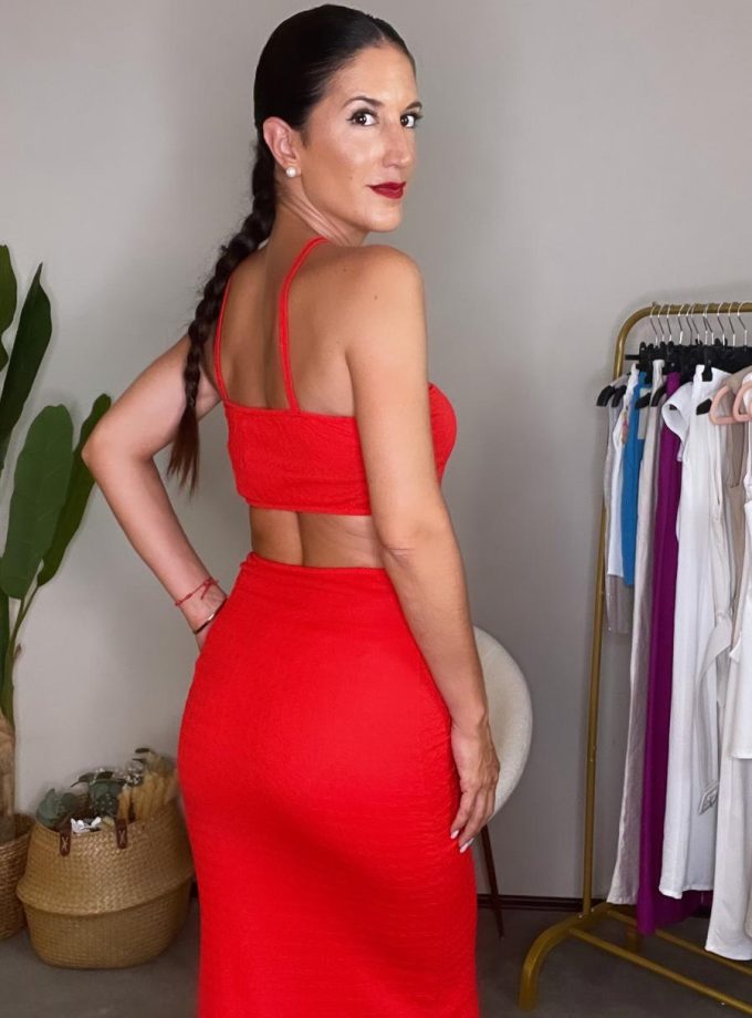 Vestido Cut Out Cruzado