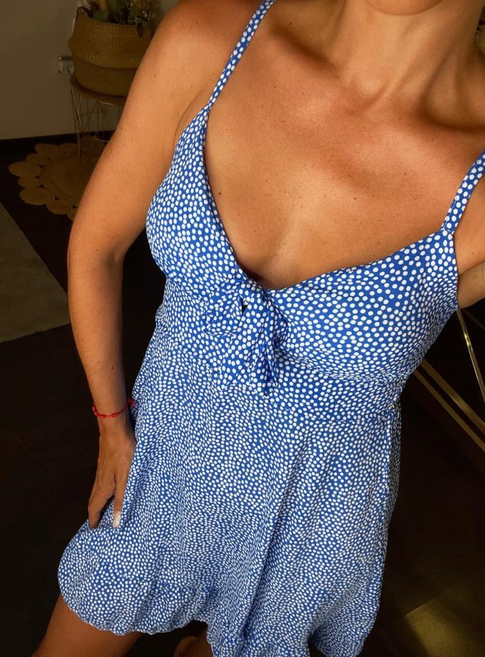 Vestido Corto Lunares