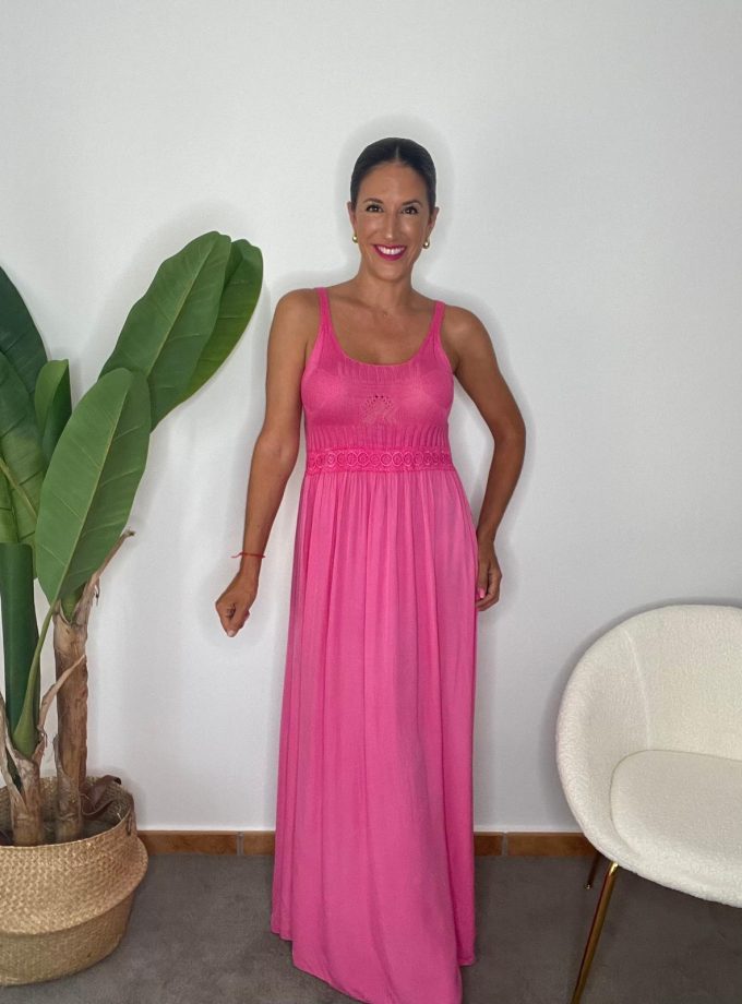 Vestido Escote Punto