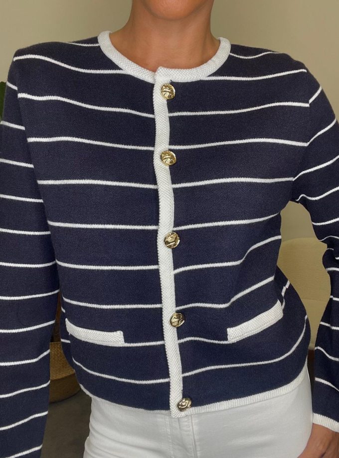 Chaqueta Punto Rayas