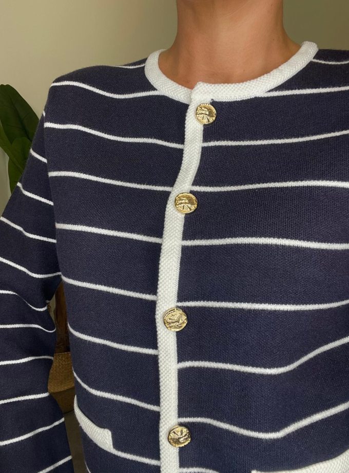 Chaqueta Punto Rayas