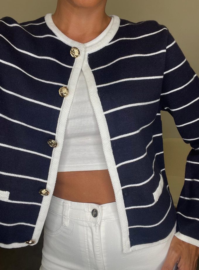 Chaqueta Punto Rayas