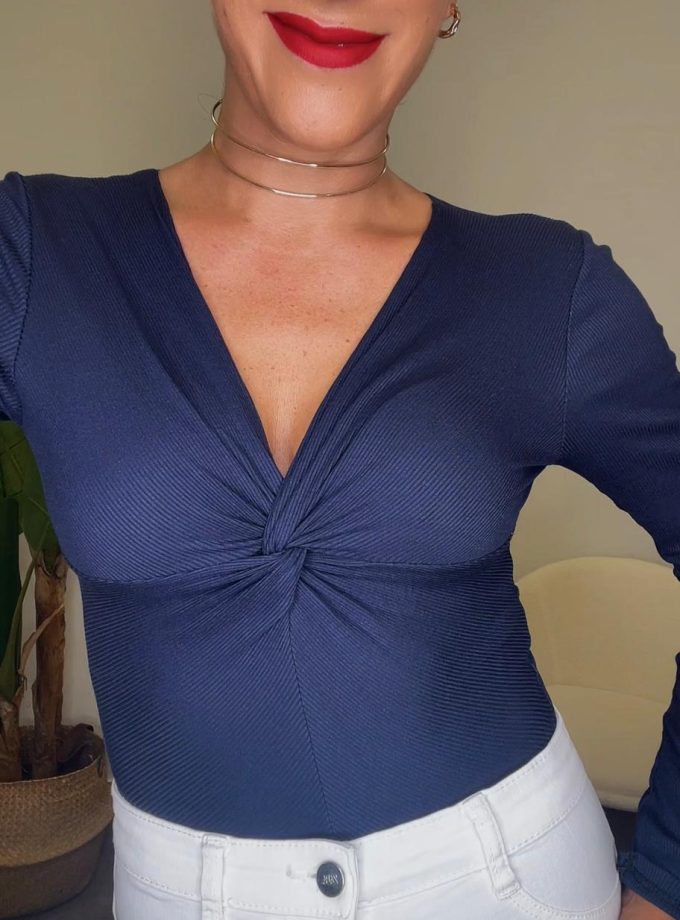 Body Escote Fruncido