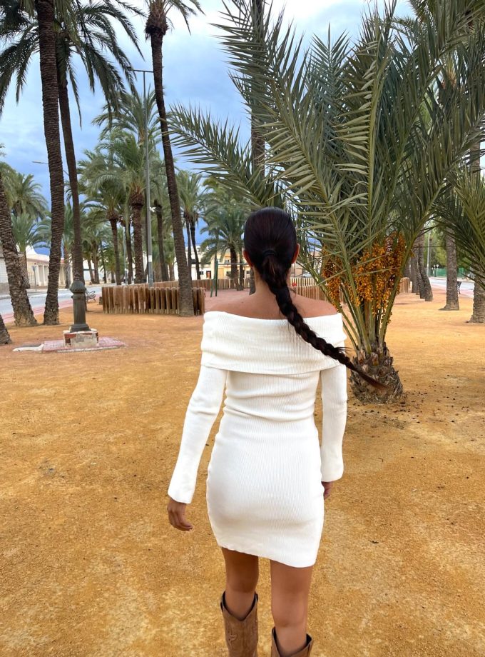 Vestido Punto Escote Recto