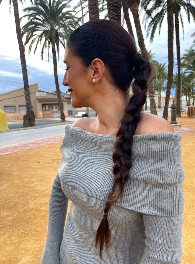 Vestido Punto Escote Recto