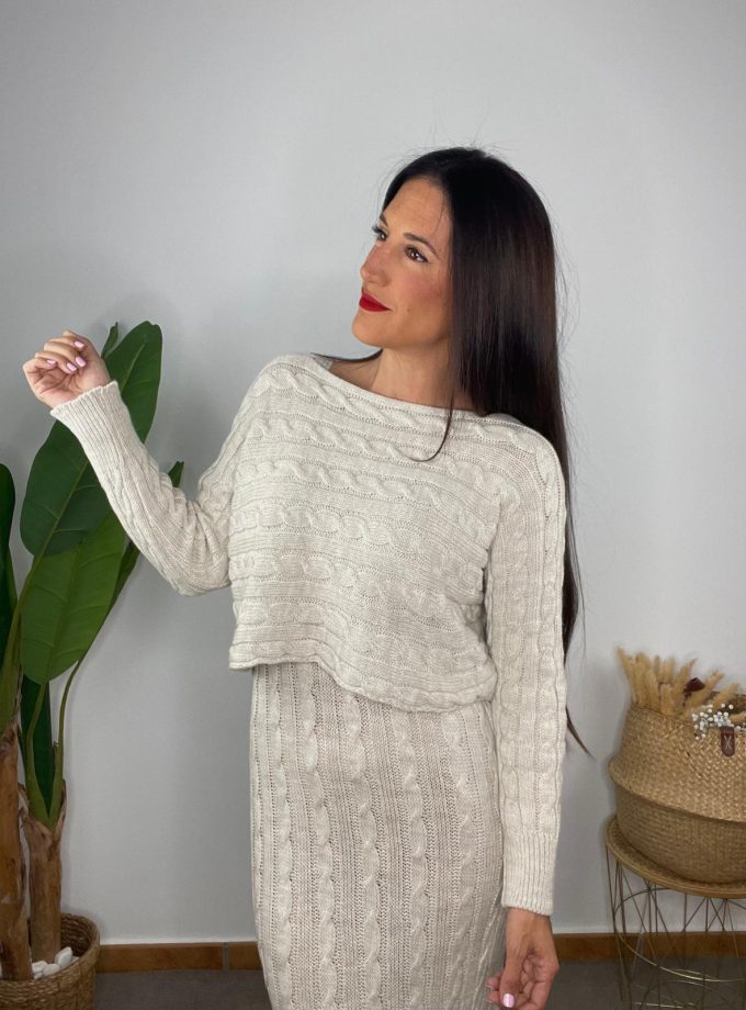 Conjunto Vestido Y Jersey